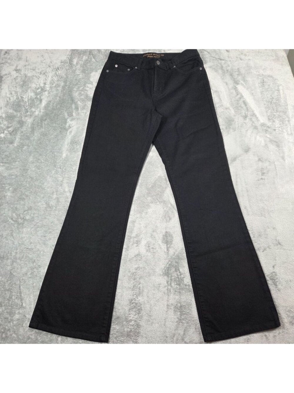 Ralph Lauren Jeans Co Womens 6 Black Classic Bootcut Stretch Preppy Western